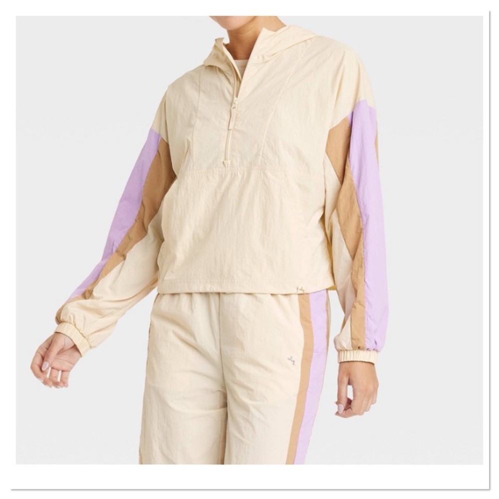 Women’s Pullover Windbreaker Jacket Joylab Ivory